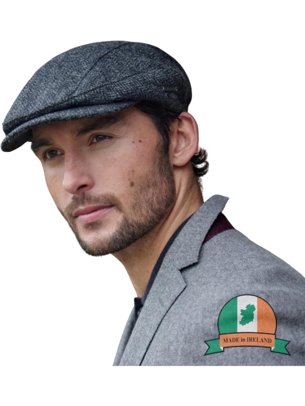 Stylish Newsboy Flat Cap | 100% Irish Wool | Classic Vintage Look | Made in
